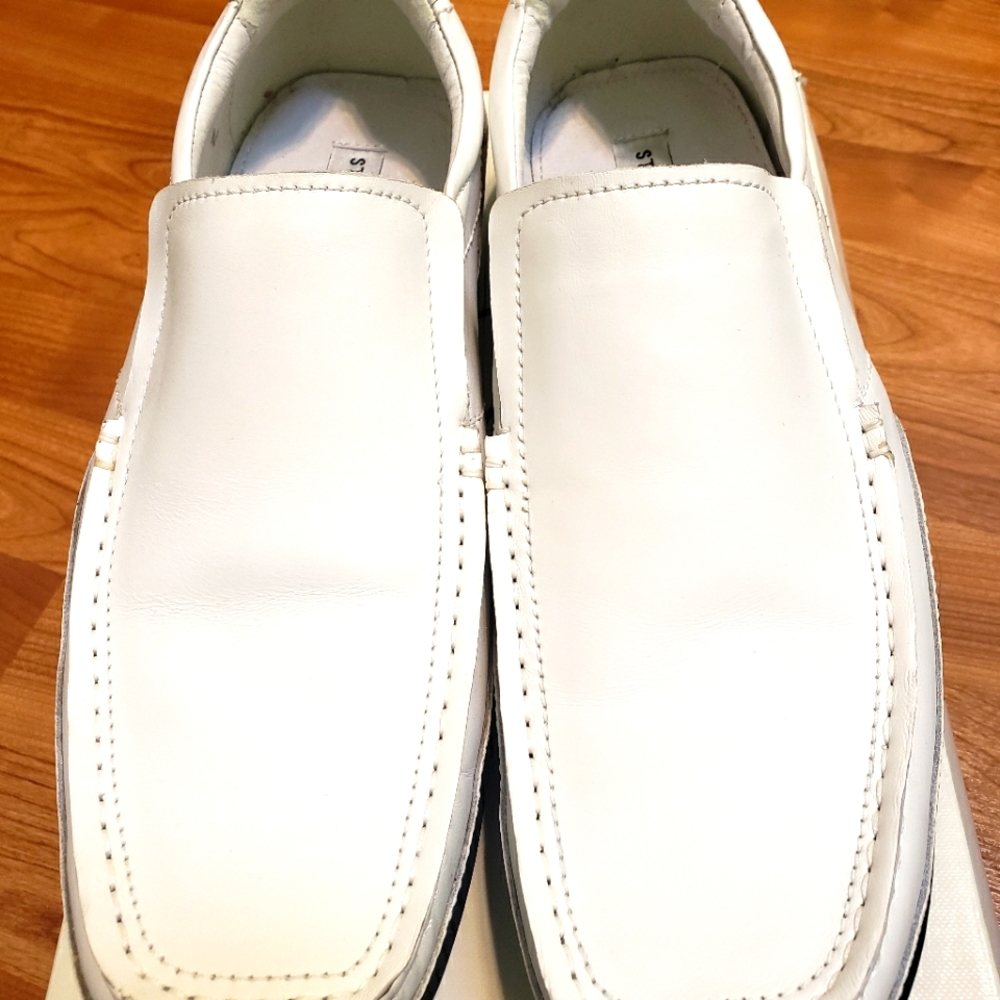 Steven Madden White Loafers 11.5